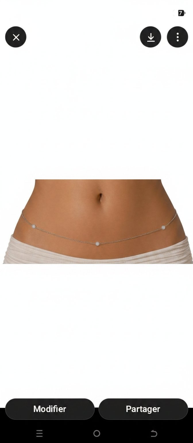 Moonstone belly chain 