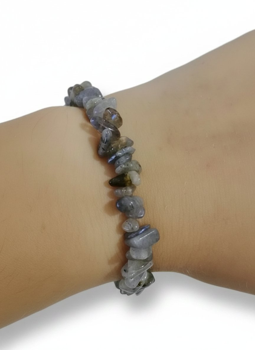 Bracelet labradorite ships حجر الطاووس