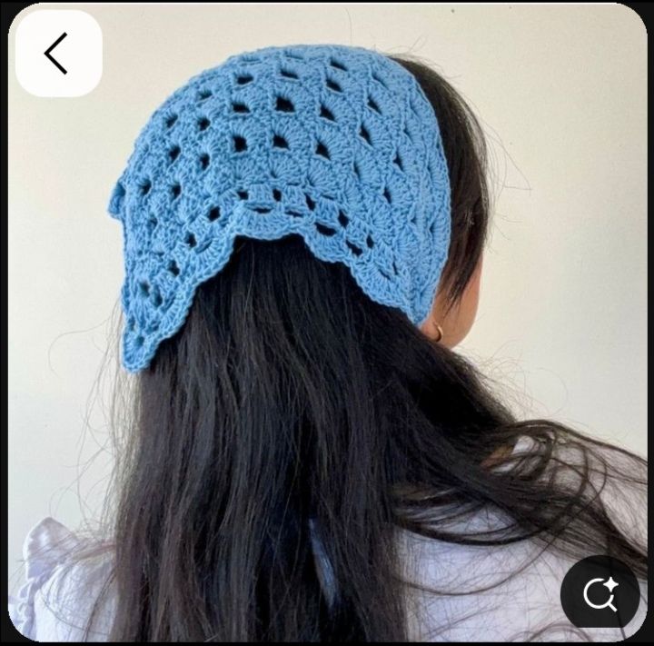 Crochet bandana