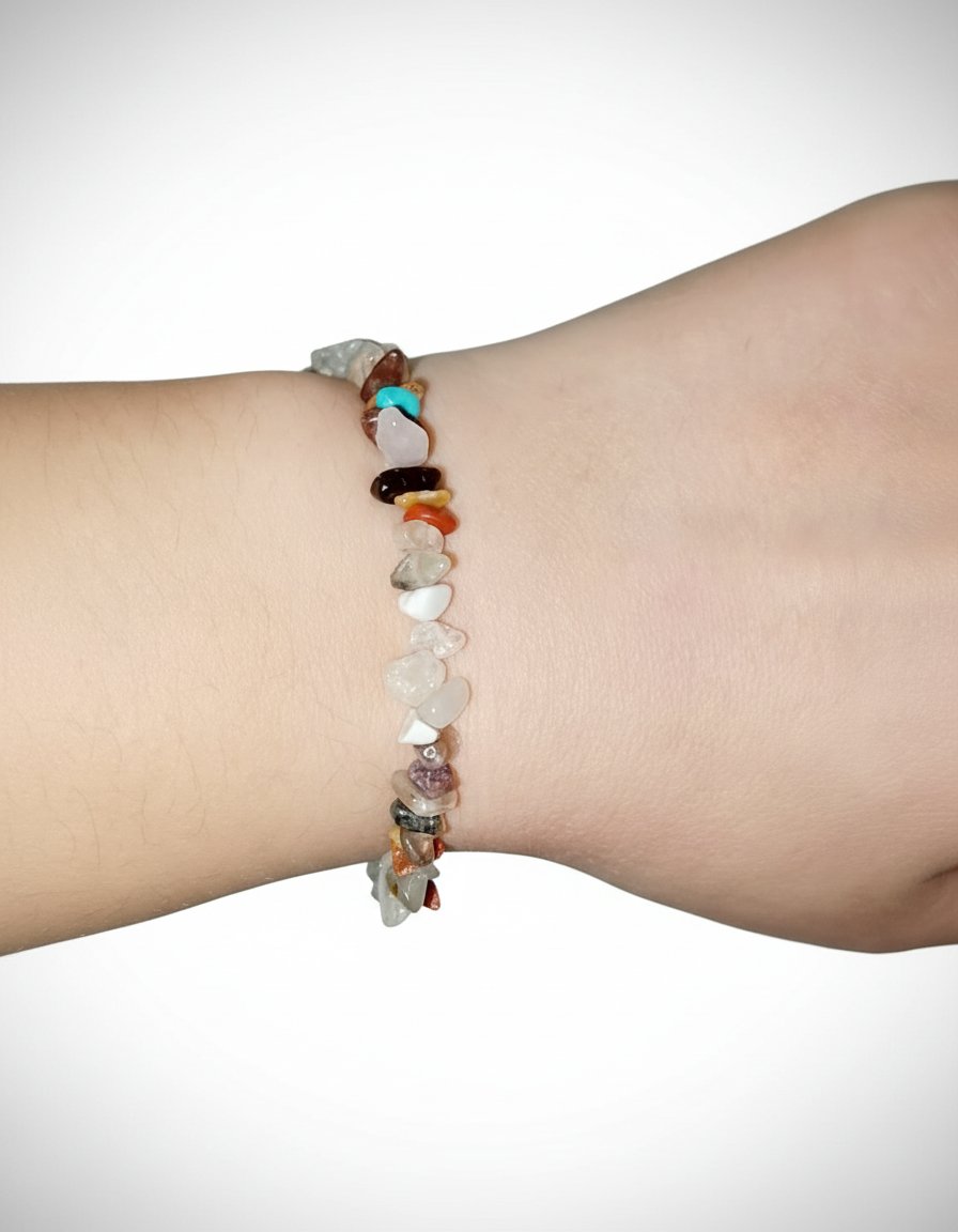 Bracelet pierres mélangées