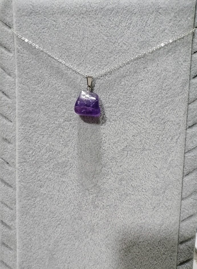Collier améthyste حجر الجمشت