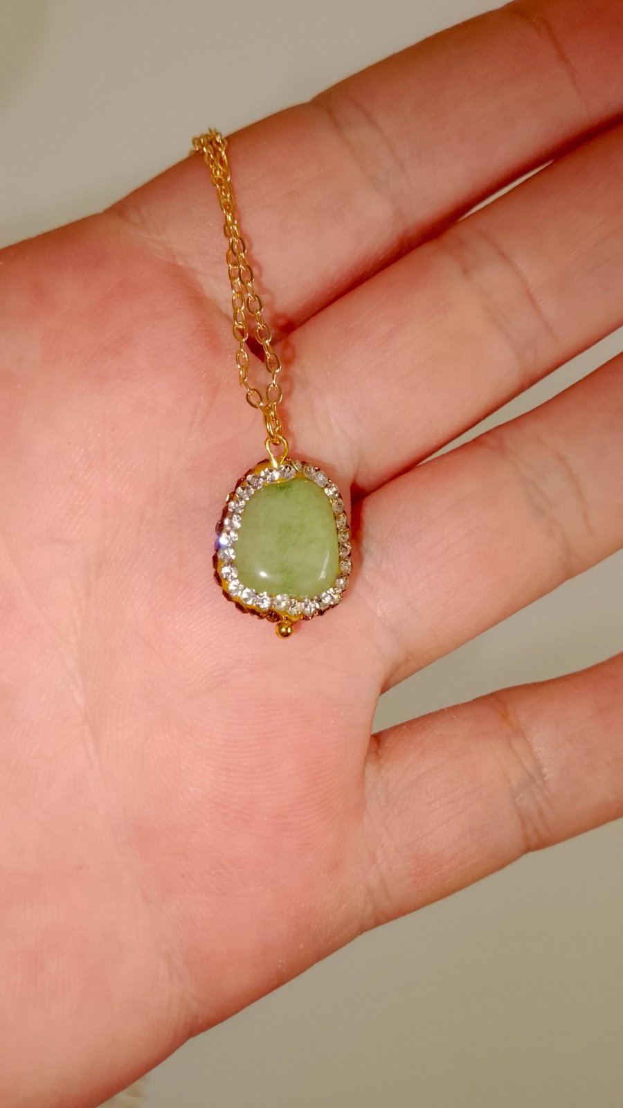 Collier aventurine verte 