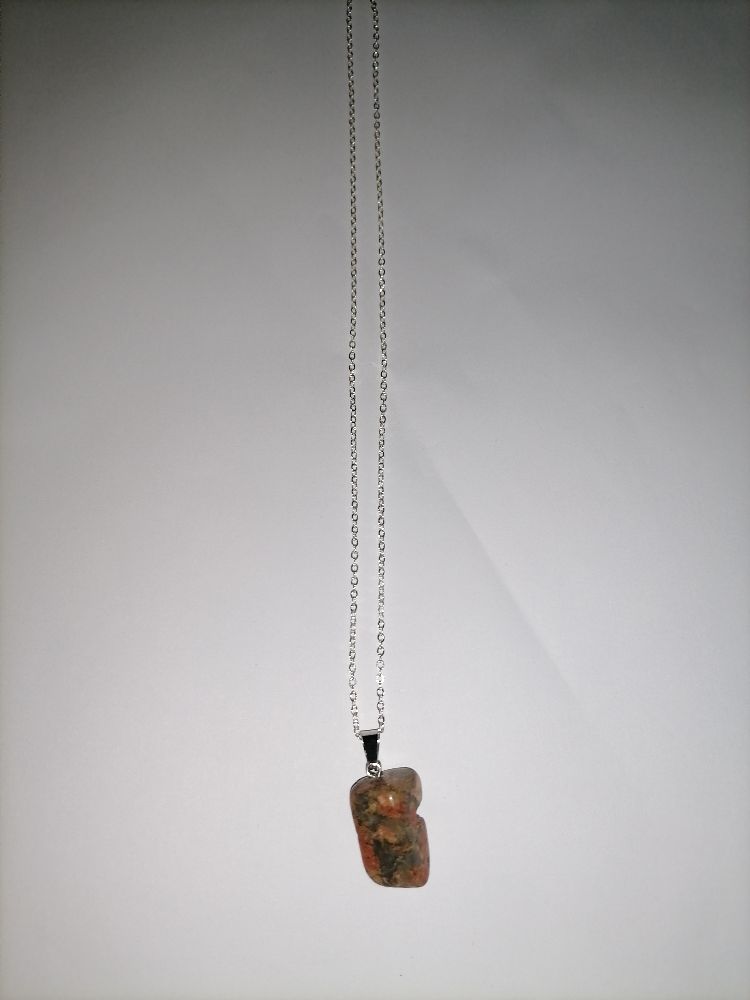 Collier pierre  Unakite