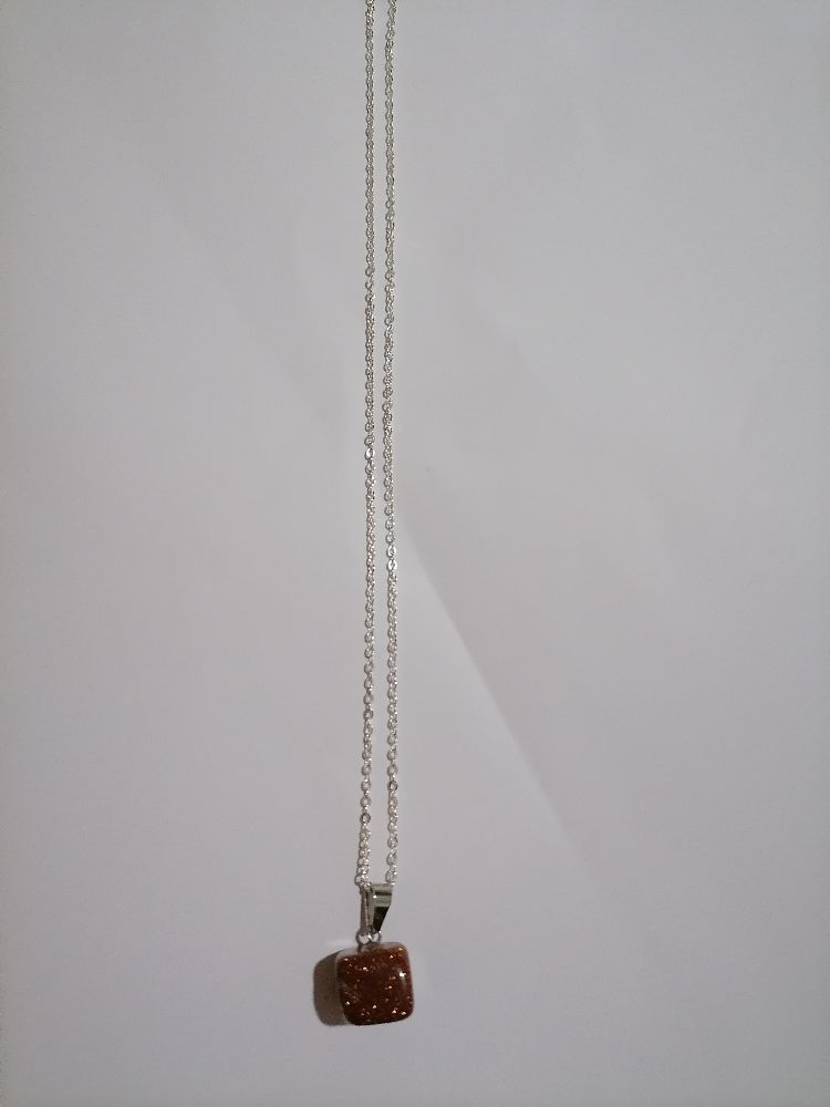 Collier pierre de sable doré حجر طش الرمل
