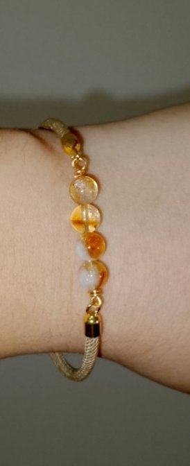 Bracelet pierres citrine