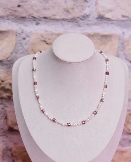 Collier johar et cristaux 