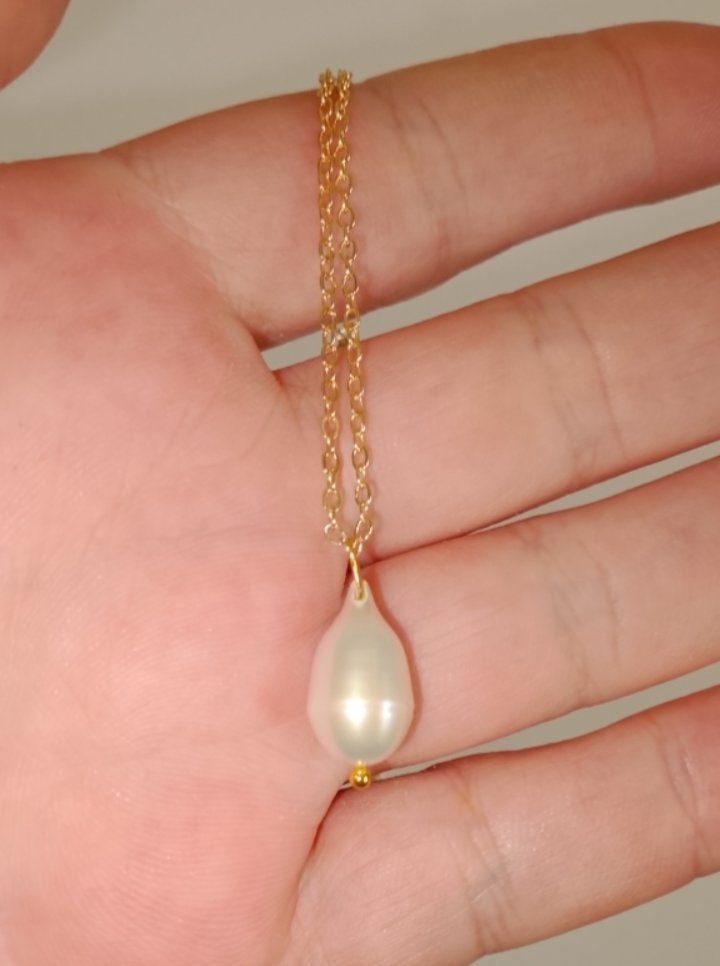 Collier perle naturelle d'eau douce