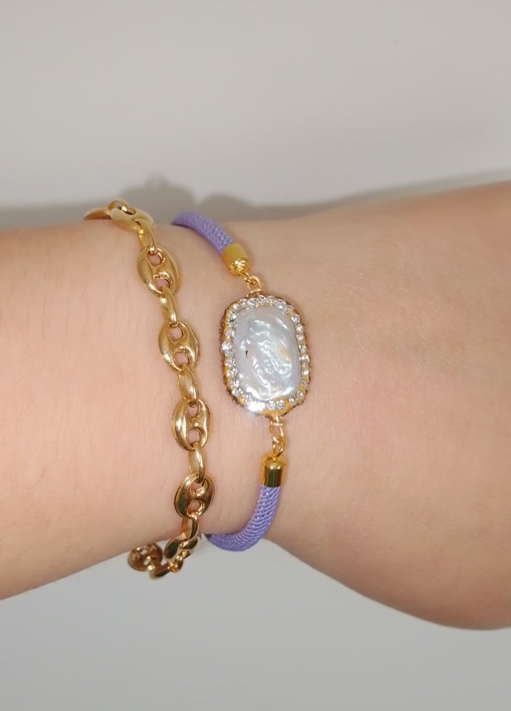 Bracelet perle naturelle ( perle keishi )