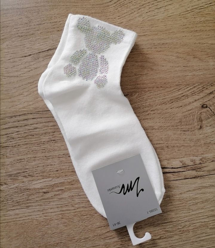 Chaussettes avec cristaux
