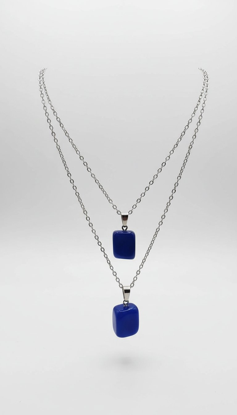 Collier pendentif lapis lazuli 