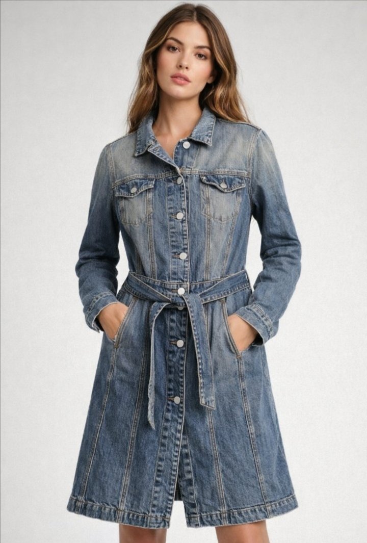 Denim trench miss sixty