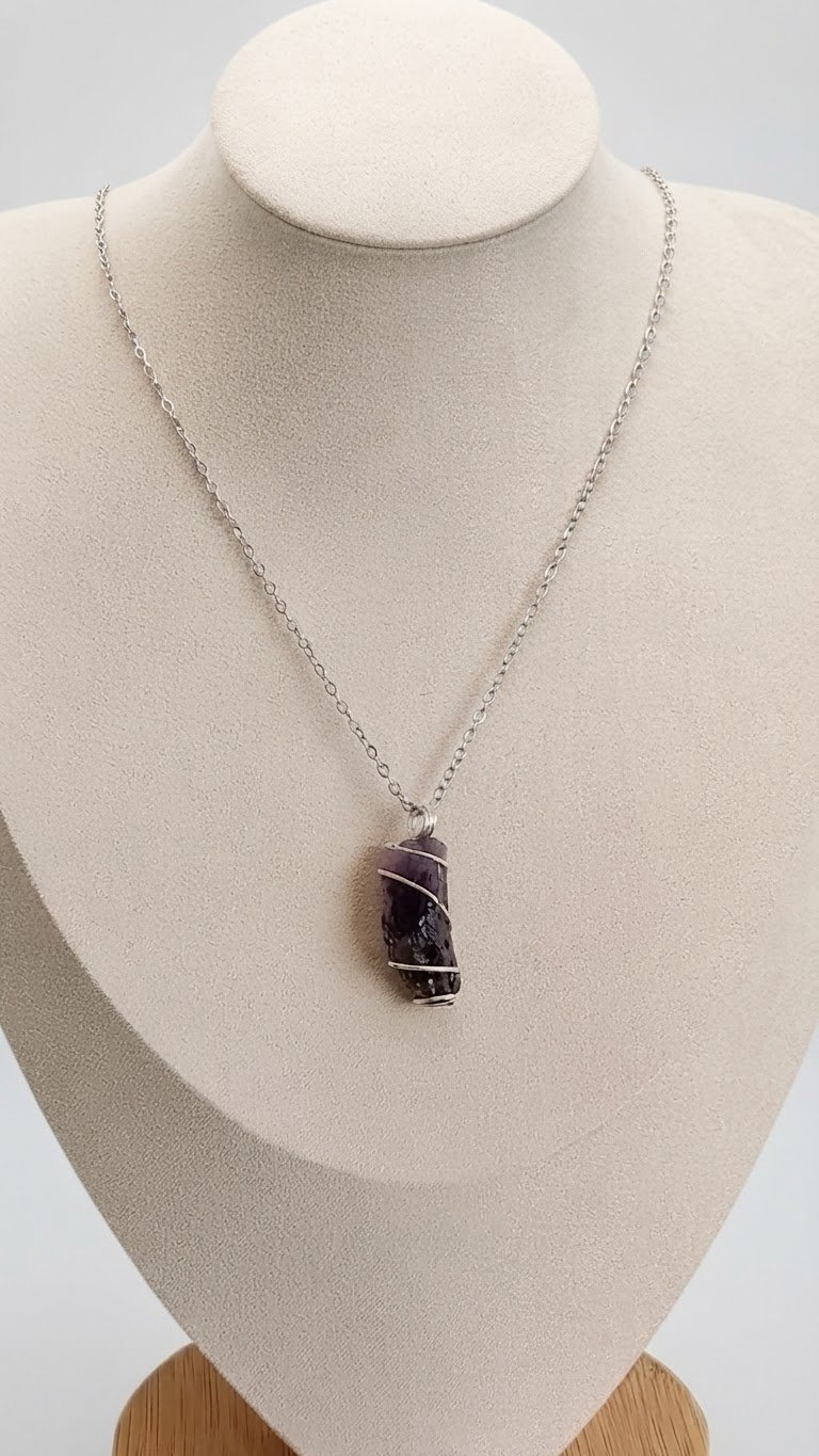 Collier Amethyste brute