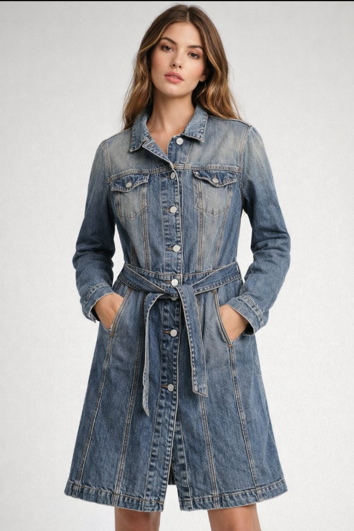 Denim trench miss sixty