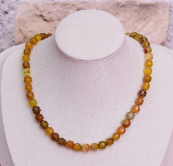 Collier cornaline