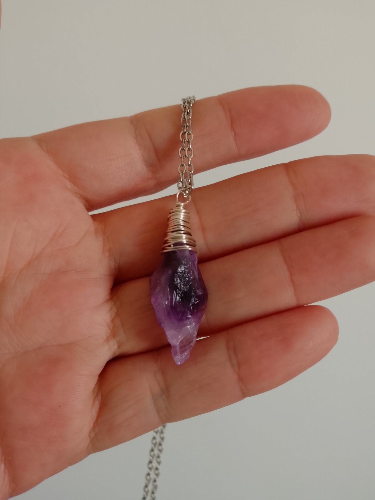 Collier Améthyste brut 