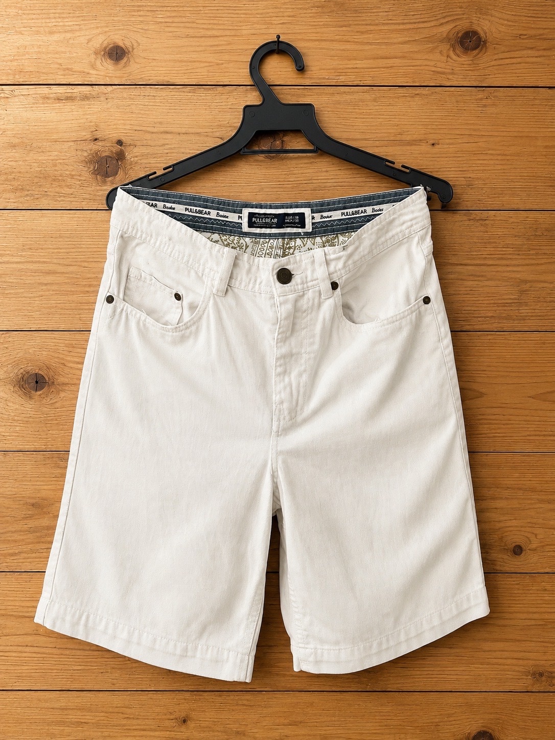 Short jean blanc Pull&Bear taille 29-36