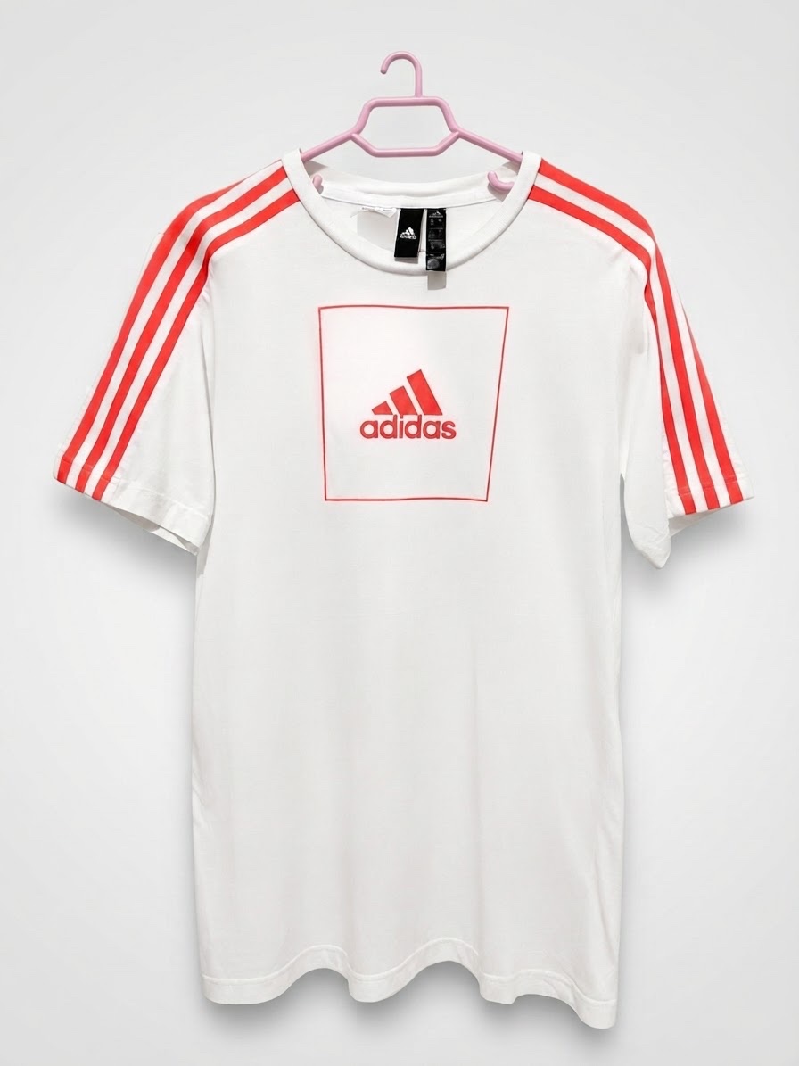 Adidas Athletics Club T- Shirt - Blanc/Orange...