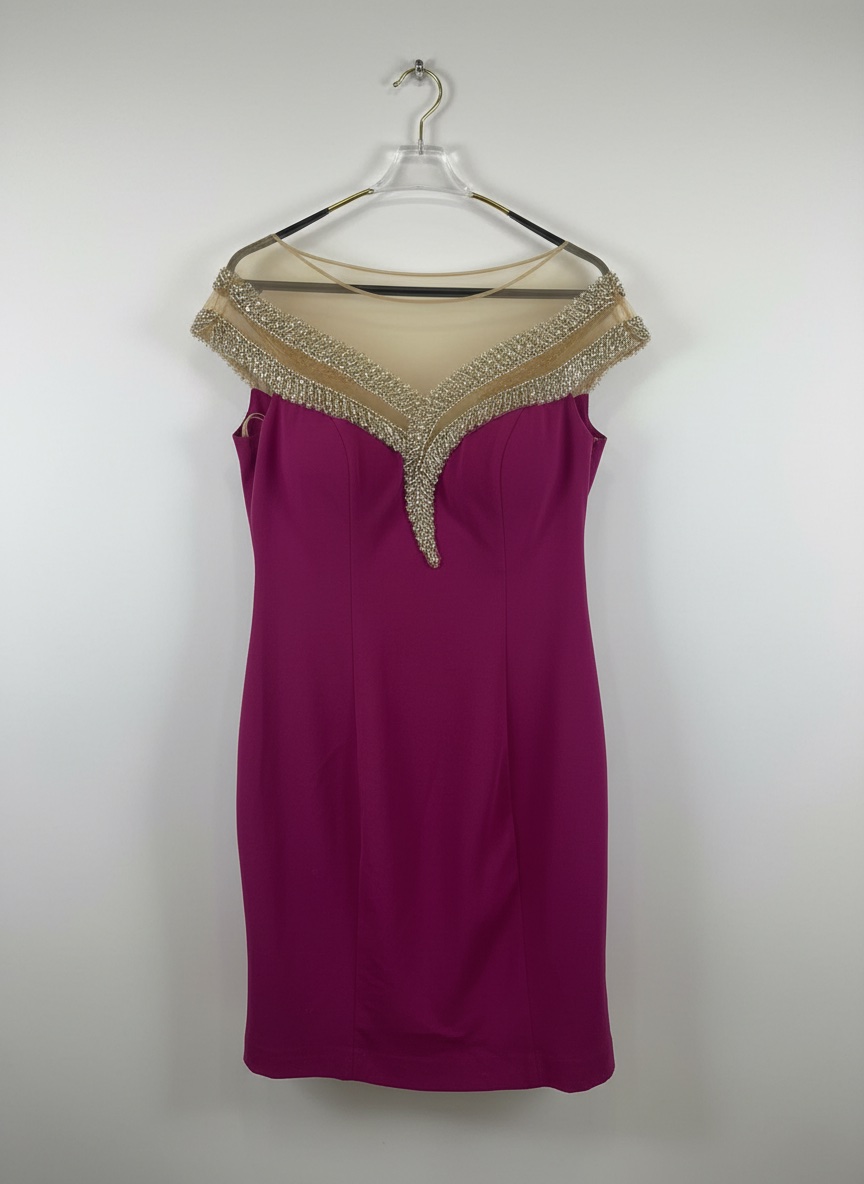 Robe soiree magenta