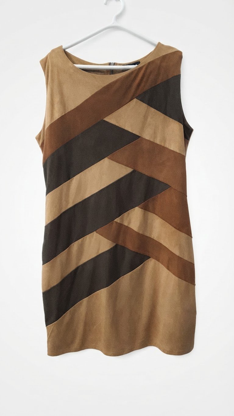 Robe sans manches marron