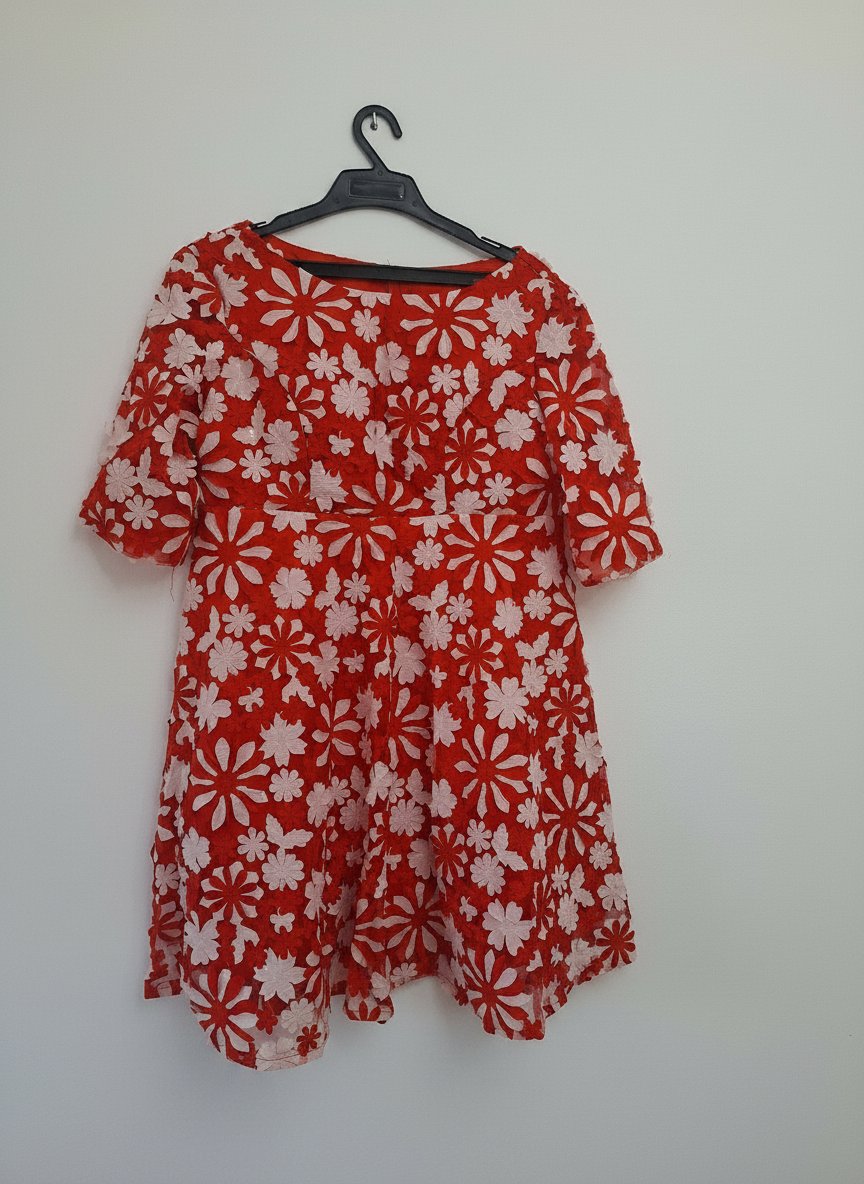 Robe de soirée rouge courte 👗👗