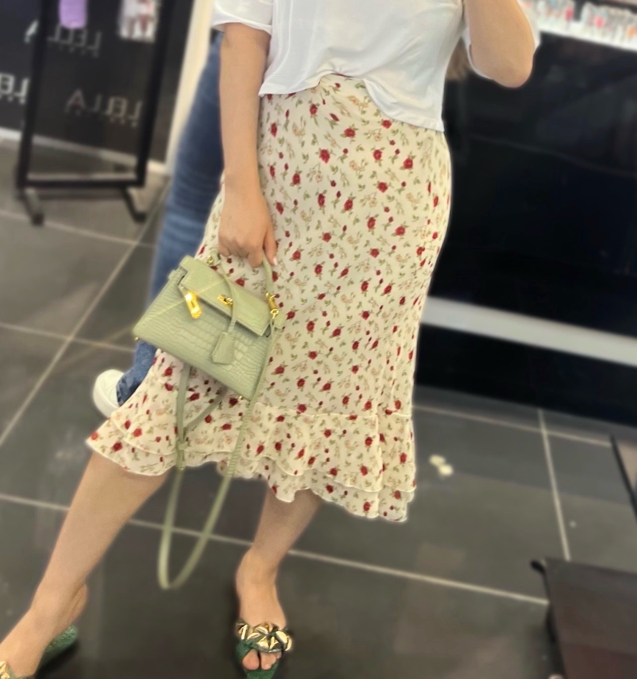 Jupe fleurie💘💘🥰