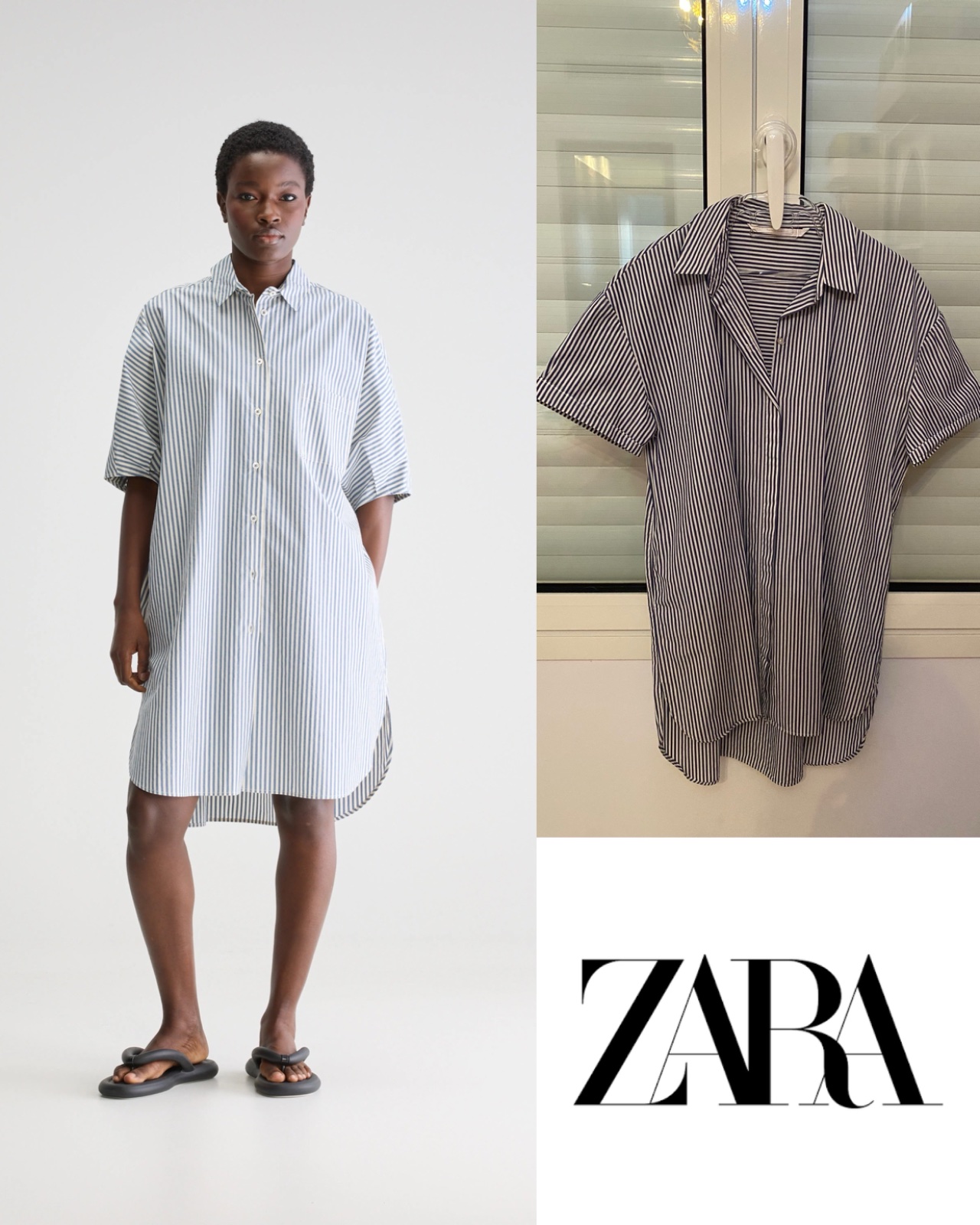 Robe chemise zara