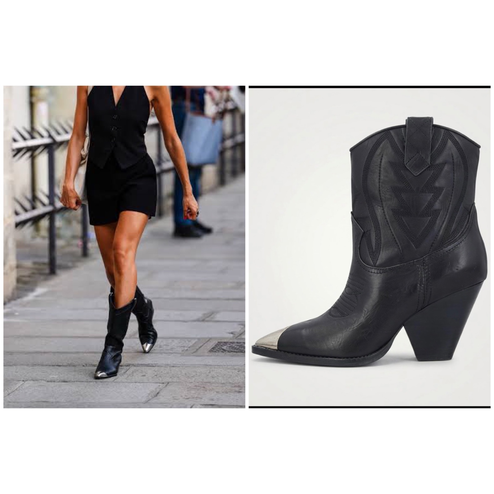 Bottines de style western