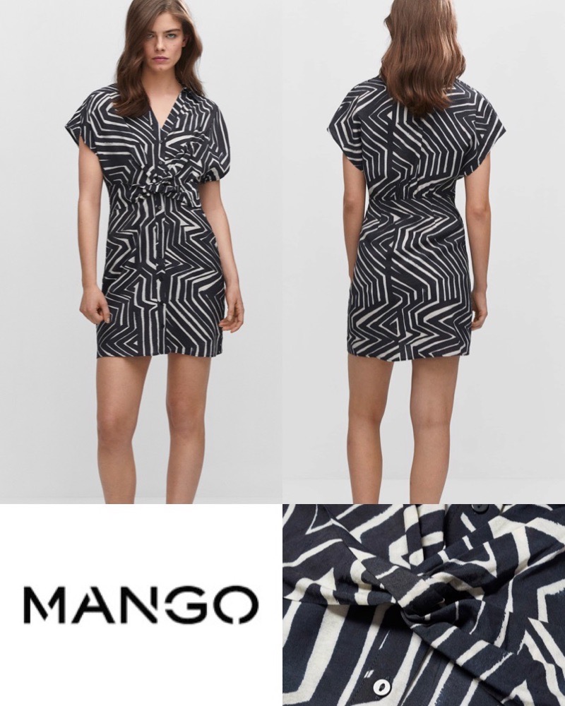 Robe chemise tropical 