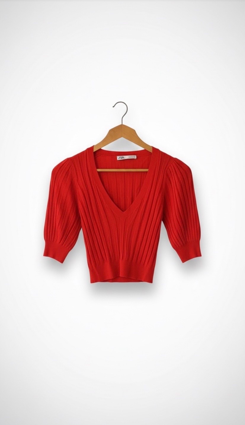 Pull avec manche bouffante 