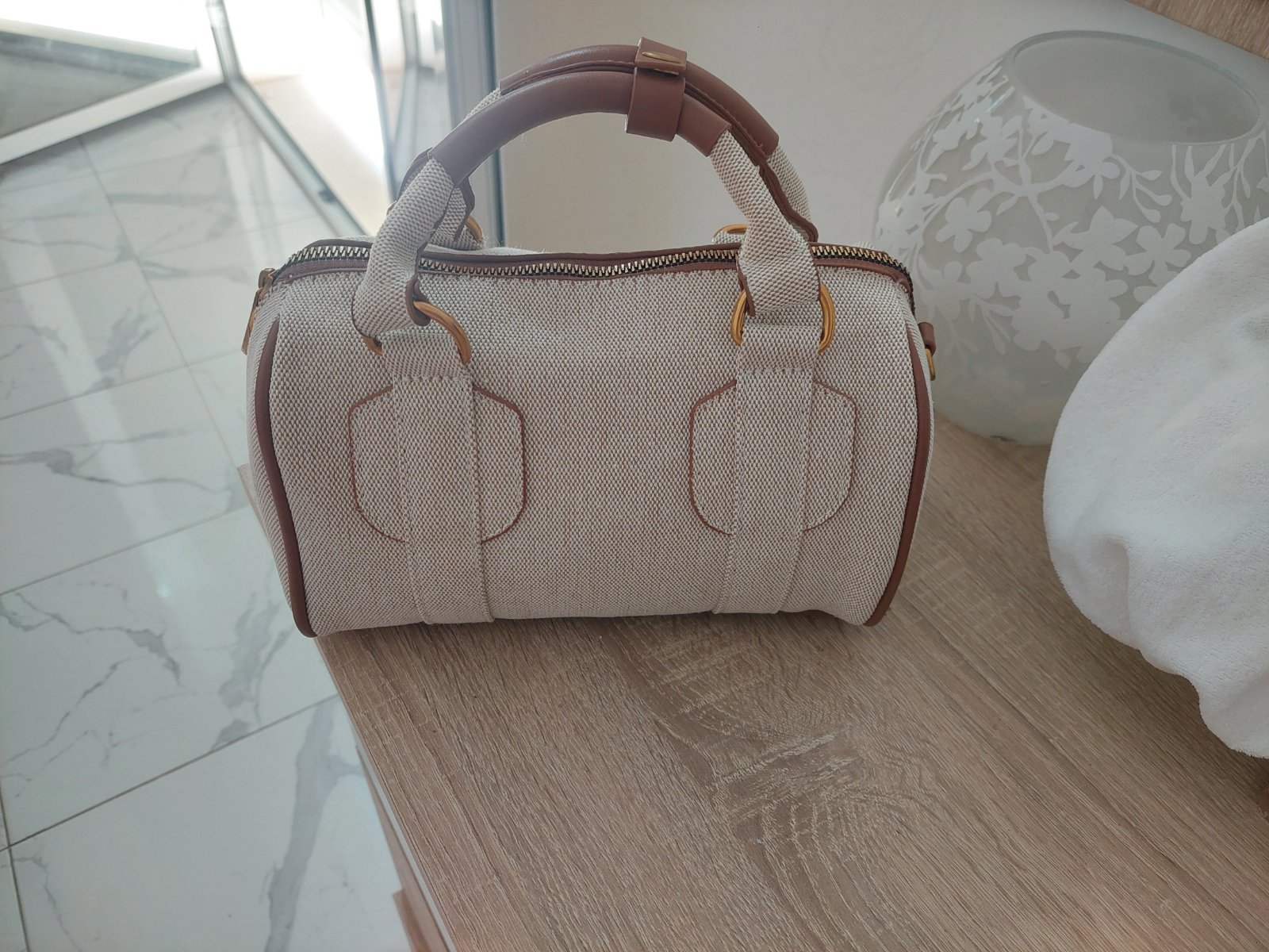 Sac en toile avec bandoulières 
