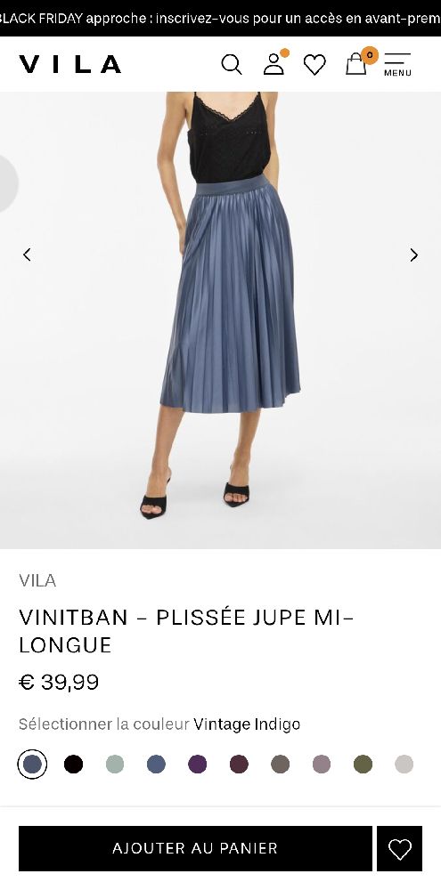 Jupe plissée 