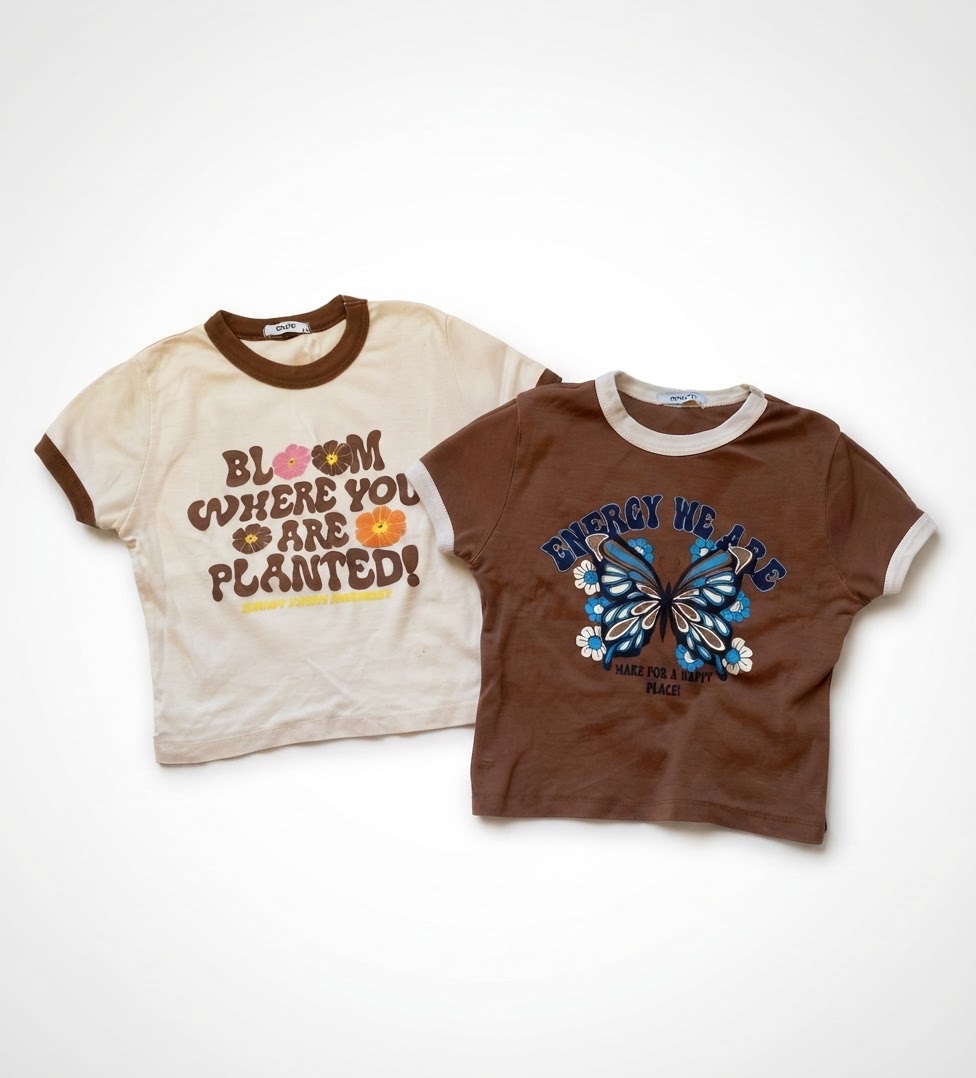 2 T-shirts les deux à 40dt