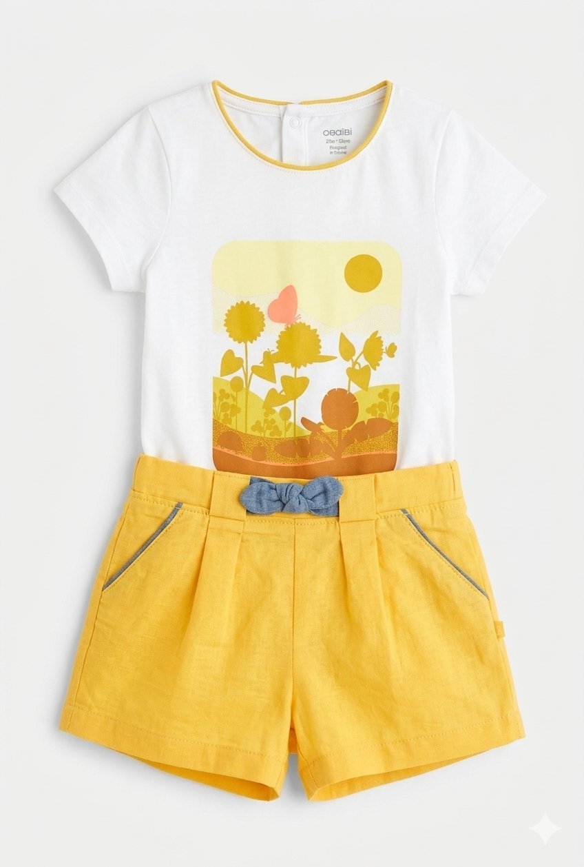 Ensemble T-shirt et Short Obaïbi (23M / 86cm)