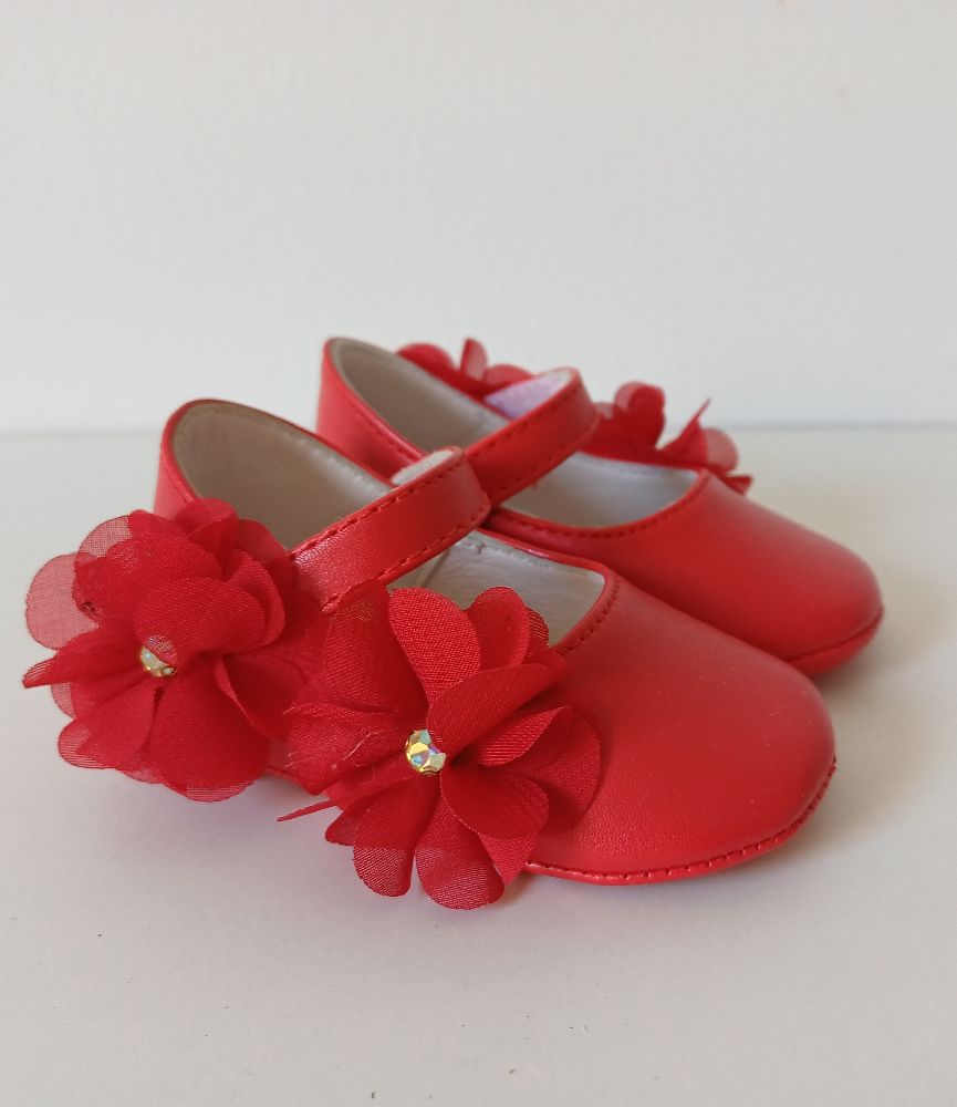 Chaussures bébé Coccinelle rouge – taille 17 ❤️