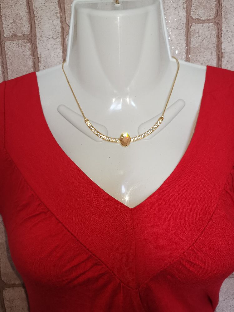 collier مغطس في الذهب 