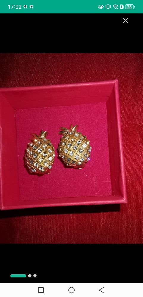 boucle d'oreille classe ananass