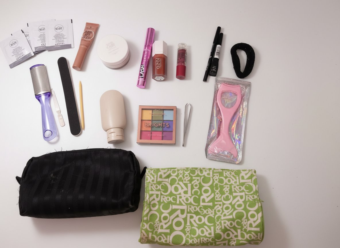 Lot de maquillage : mascara, blush, black eyeliner (neuf jamais utilisé)+ highliter essence+ baume à lèvres essence utilisé +2 trousses maquillage+palette jamais utilisée+ منقاة+ applicateur mascara+ lime ongle+ mini bouteille+ khôl arvea+ poudre eye care