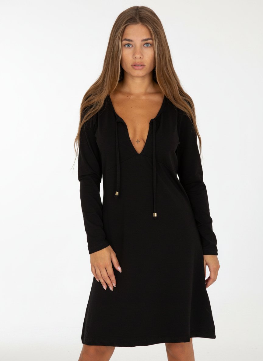 Robe noir chic ❤ à petit prix
