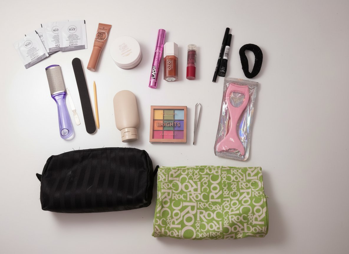 Lot de maquillage : mascara, blush, black eyeliner (neuf jamais utilisé)+ highliter essence+ baume à lèvres essence utilisé +2 trousses maquillage+palette jamais utilisée+ منقاة+ applicateur mascara+ lime ongle+ mini bouteille+ khôl arvea+ poudre eye care