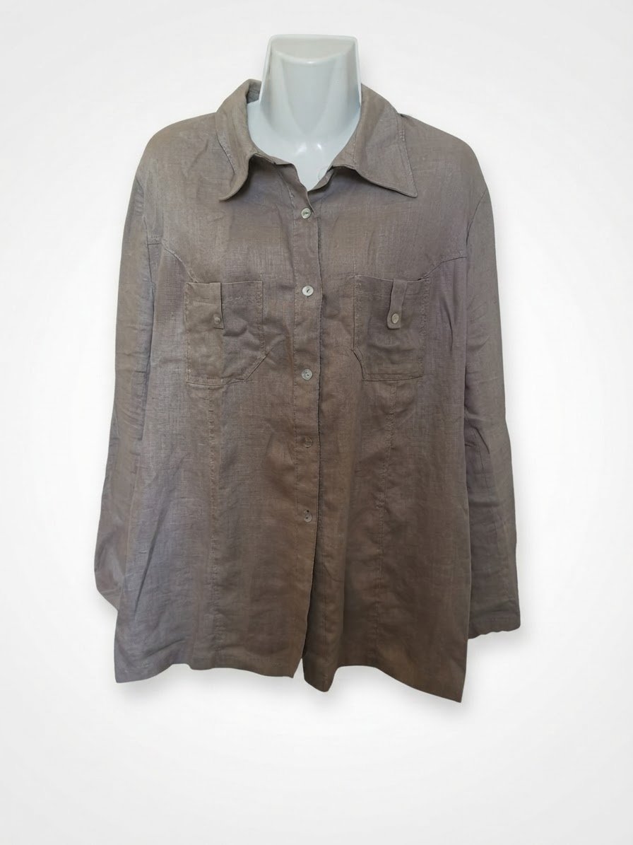 Chemise قمرايه (100% lin) à petit prix taille 44