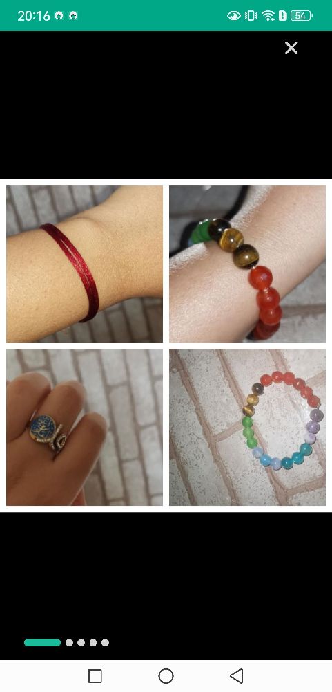 Lot :  bracelet rouge pour la richesse et chance+ bracelet pierre naturelles pour l'équilibre de chakra+cadeau bague pour la protection