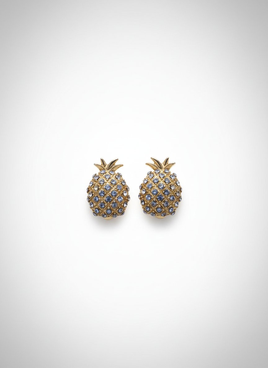 Boucle d'oreille Ananas