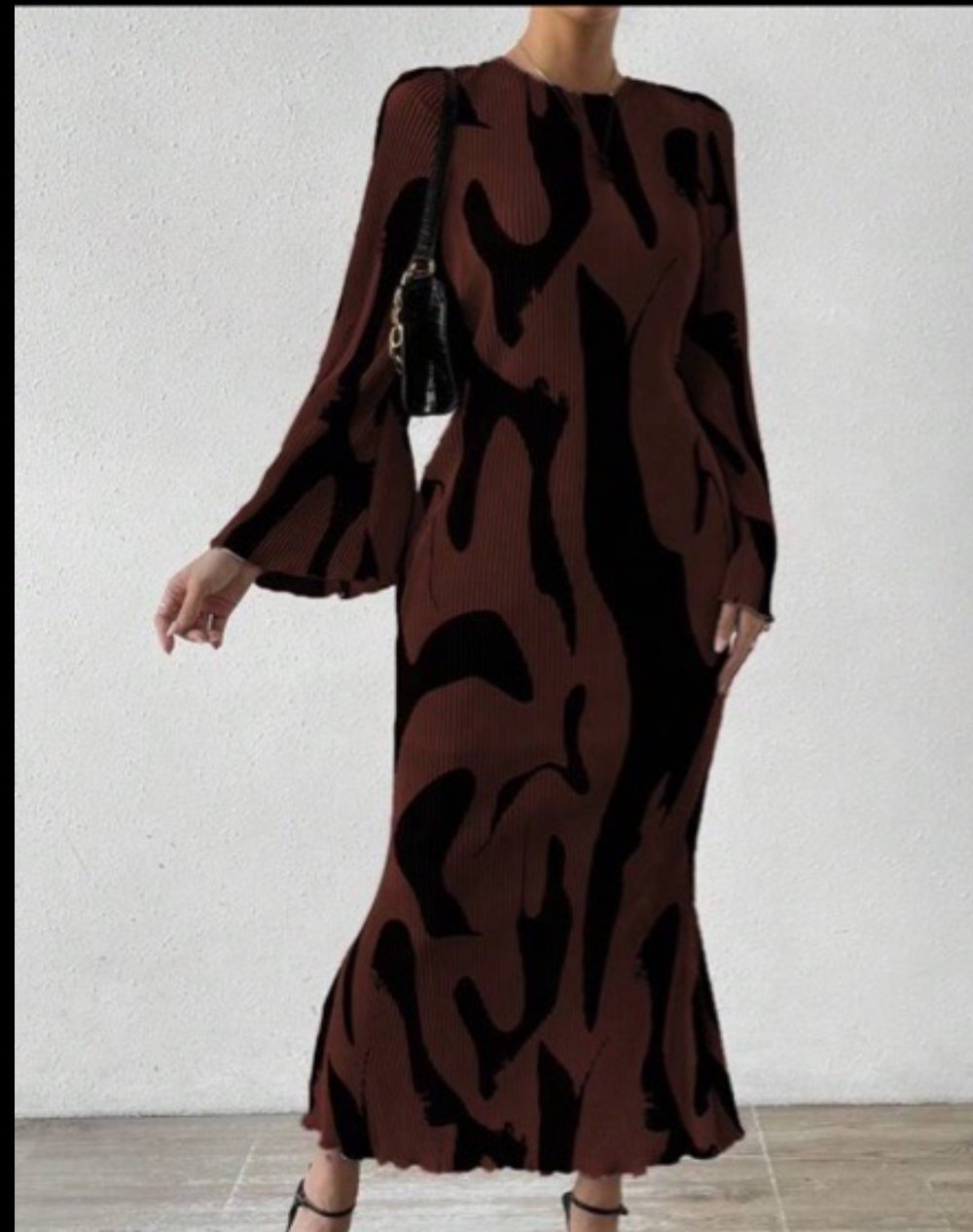 Robe shein marron 