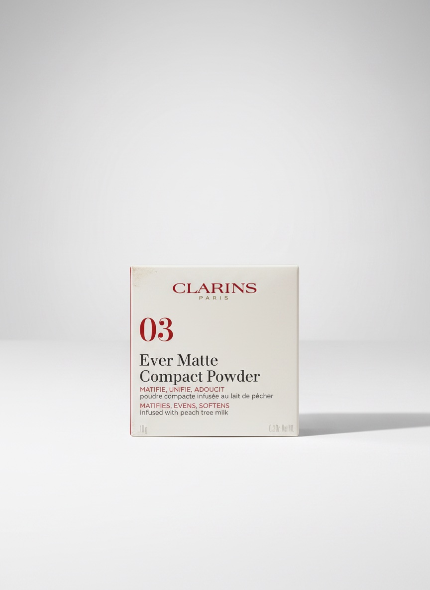 Ever matte compact powder clarins