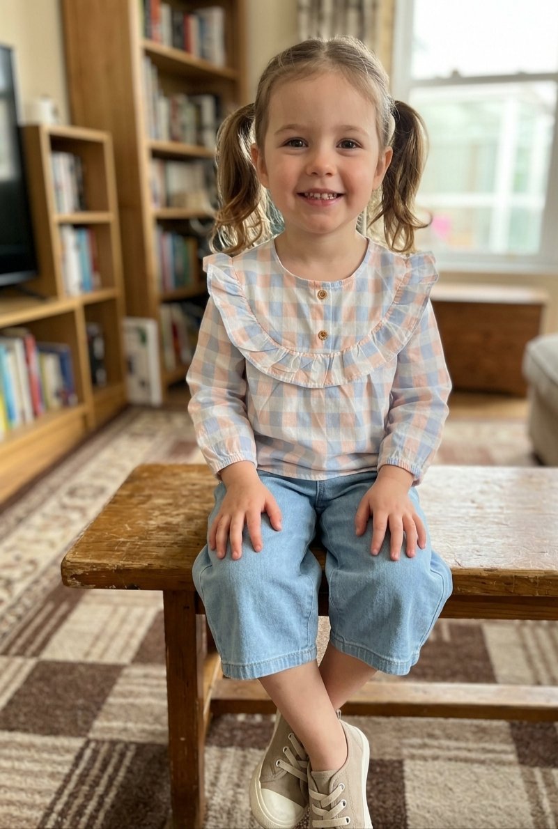 Ensemble chemise👚 + pantalon👖 pour fillette de 2ans