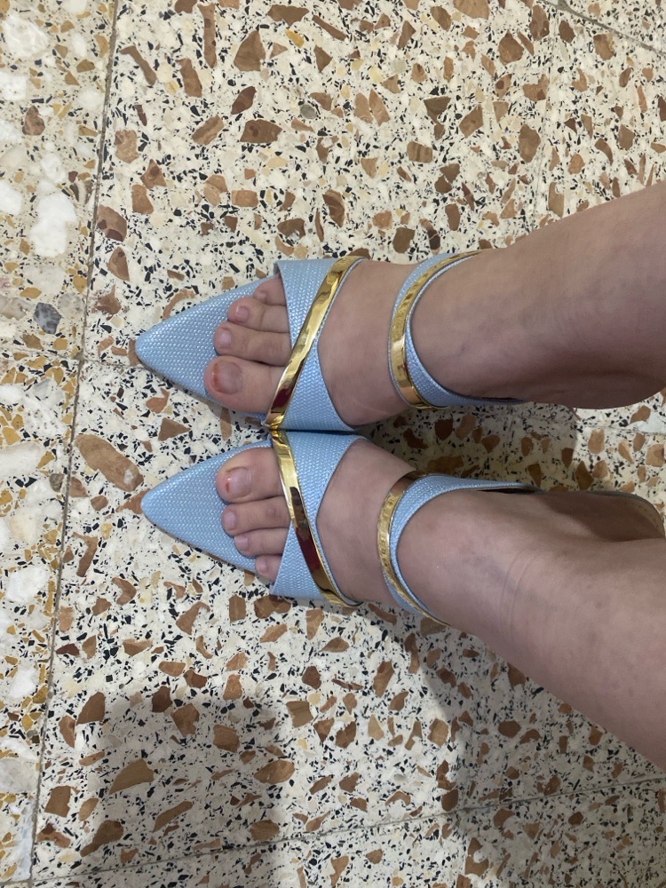 Mules bleu ciel 