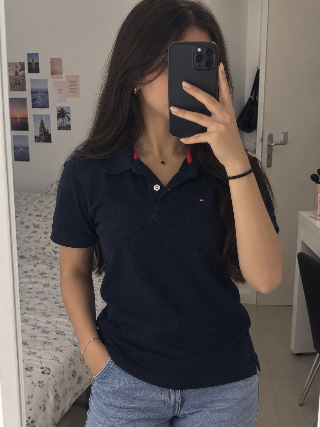 Pul tommy bleu M
