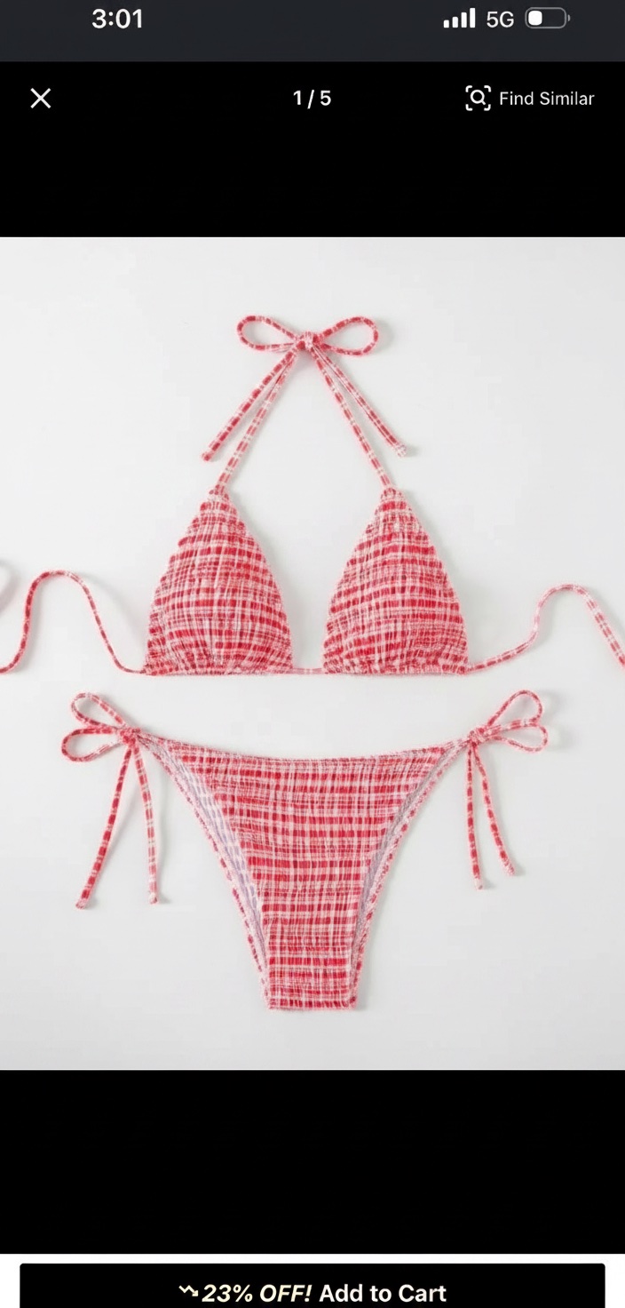 Bikini red and white 