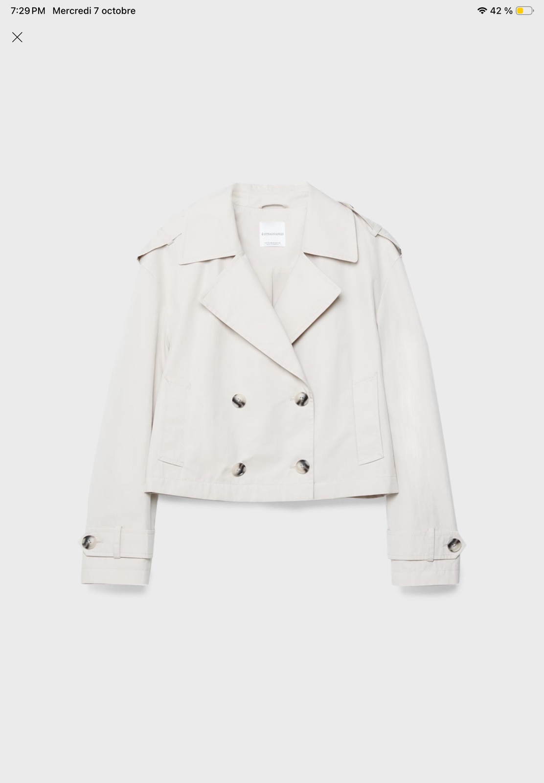 Trench coat stradivaruis taille s 