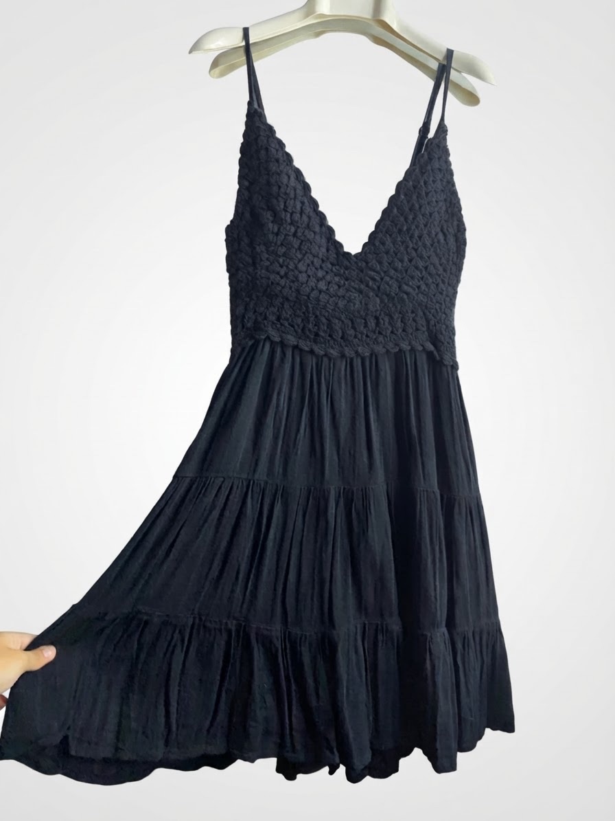 Robe taille l l haut crochet
